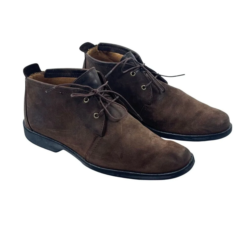 Timberland Earthkeepers Chukka‎ Boots Brown Suede Sz 10 W Lace Up Casual